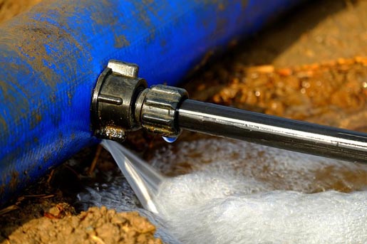 check for water leaks