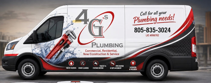 4gs Plumbing Paso Robles Service Vehicle with Wrap